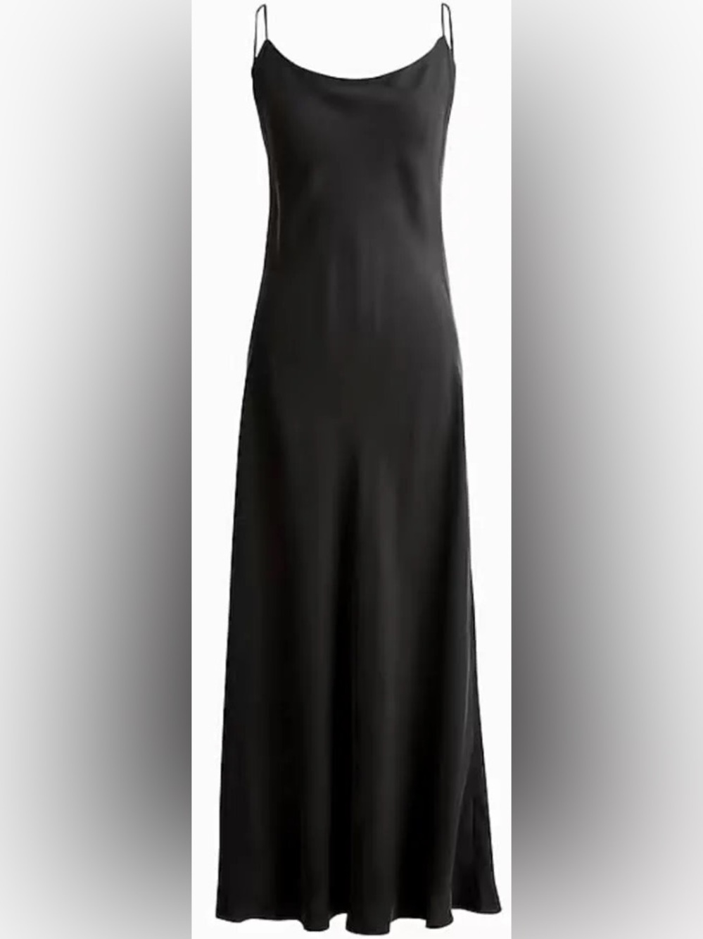 J. Crew Black Slip Midi Dress - Picture 2 of 2